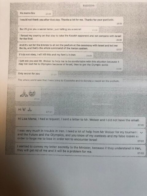 چَت سعید ملایی جودکار ایرانی با فدراسیون جهانی: شاید به خاطر اسرائیل نتوانم به المپیک بروم چَت سعید ملایی جودکار ایرانی با فدراسیون جهانی: شاید به خاطر اسرائیل نتوانم به المپیک بروم