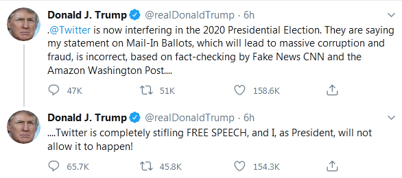 توییتر از ترامپ 