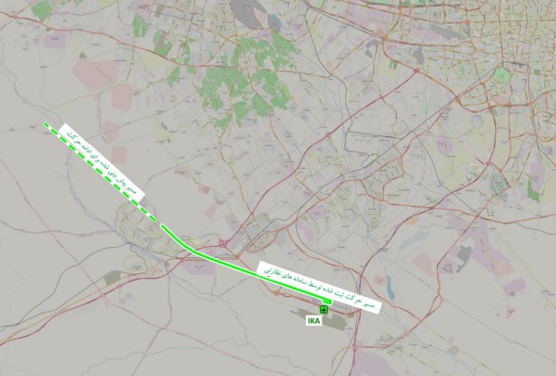نقشه اصابت موشک به هواپیمای اوکراینی