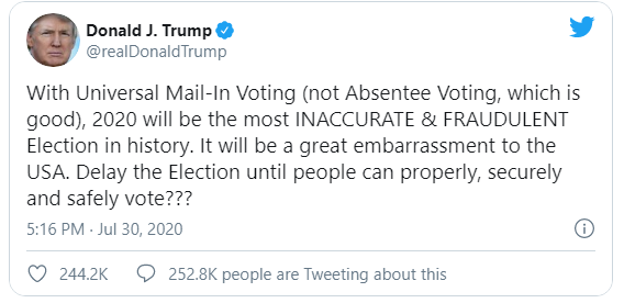 تشدید اختلاف نظرها بر سر رای&zwnj;گیری پستی در آمریکا؛ چند ایالت از دولت شکایت می&zwnj;کنند