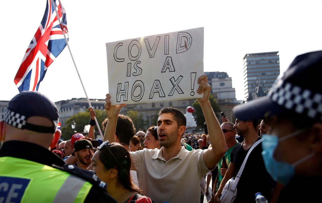 درگیری پلیس با معترضاندر لندن