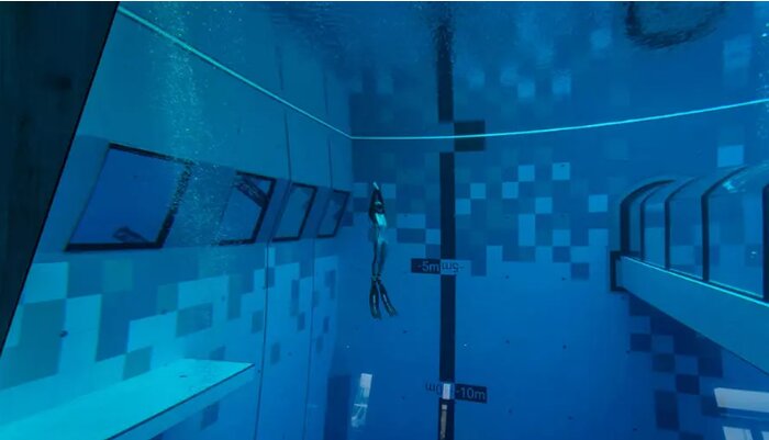 افتتاح عمیق&zwnj;ترین استخر جهان با ویرانه&zwnj;های مصنوعی در لهستان