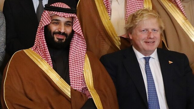 گفتگوی تلفنی بوریس جانسون و بن سلمان