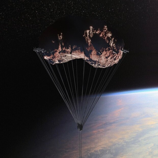 آسمانخراشی که از آسمان آویزان است / عکس