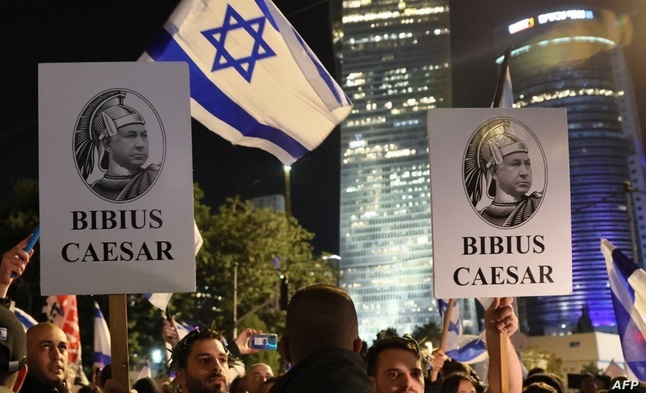 پنجمین هفته تظاهرات بزرگ علیه نتانیاهو در اسراییل (+عکس)