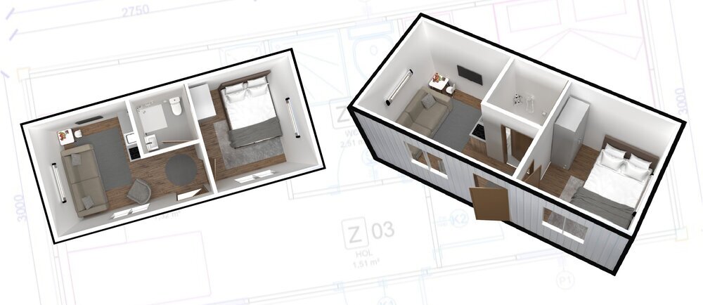 شهر کانتینری در ترکیه با کانکس‌های مجهز/عکس