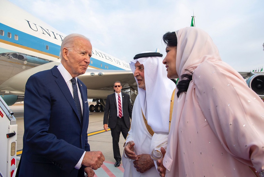 سفر جو بایدن به عربستان سعودی (+عکس)