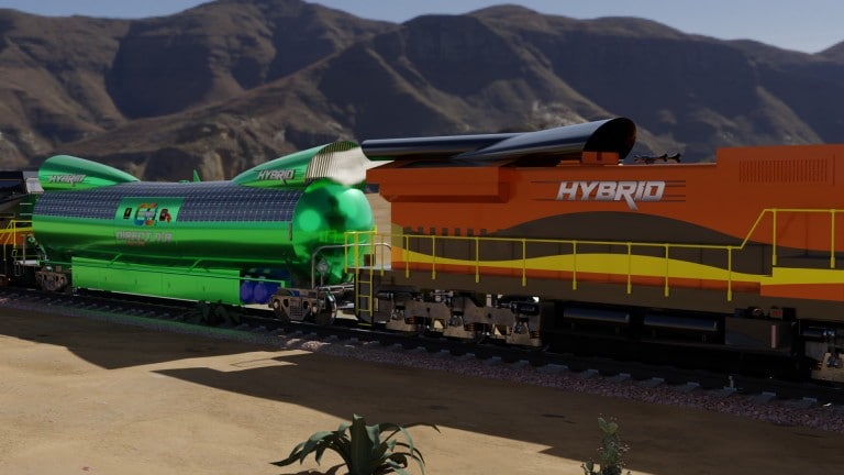 قطار دوستدار محیط زیست می&zwnj;تواند با جذب دی&zwnj;اکسید کربن هوا را تمیز کند