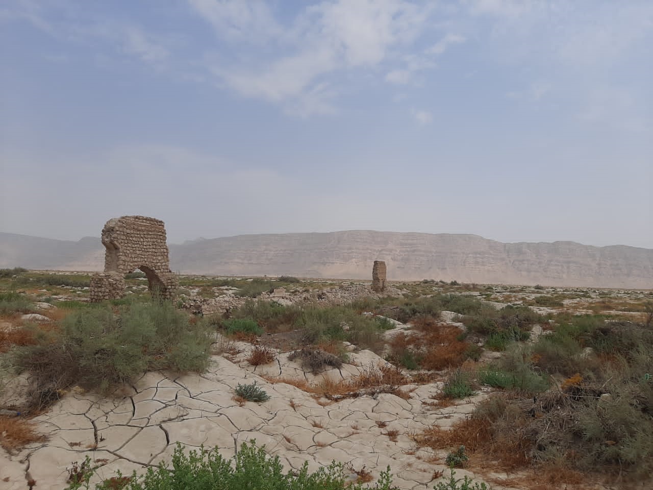 فرو ریختن پل تاریخی در لامرد استان فارس