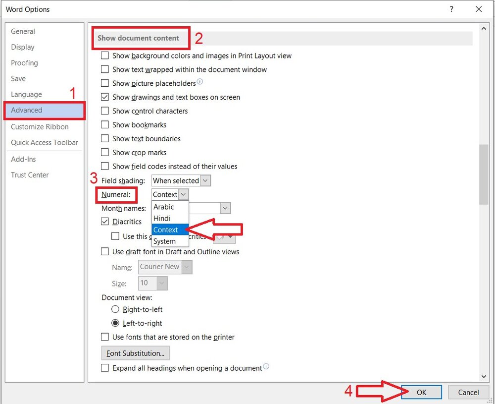 چطور اعداد را در Word فارسی کنیم؟ فارسی کردن اعداد در اکسل چگونه است؟ چطور اعداد را در Word فارسی کنیم؟ فارسی کردن اعداد در اکسل چگونه است؟
