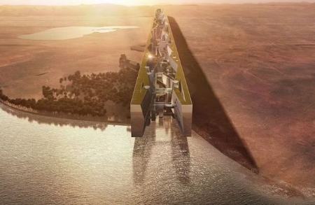 آسمان&zwnj;خراش ۱۲۰ کیلومتری بن سلمان (+عکس)