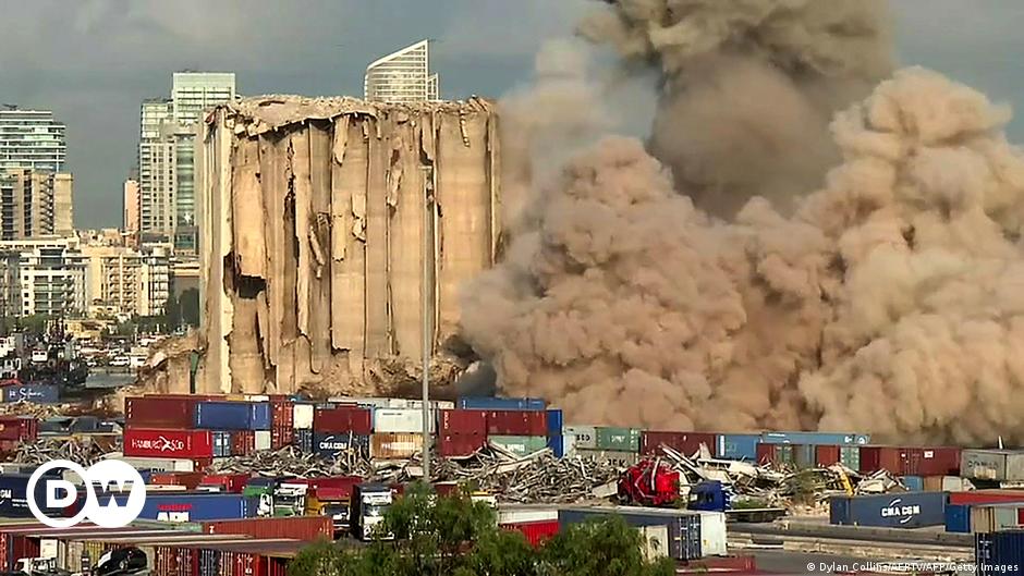 لبنان / هشت برج دیگر سیلوی غلات بندر بیروت فروریخت (+عکس)