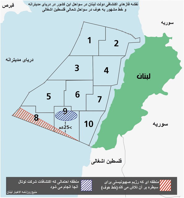 رضایت لبنان و اسرائیل از طرح آمریکا برای حل اختلاف مرزی