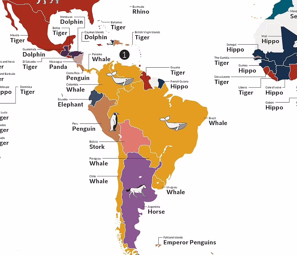 محبوب ترین حیوانات در نقاط مختلف جهان کدامند؟ (اینفوگرافیک) محبوب ترین حیوانات در نقاط مختلف جهان کدامند؟ (اینفوگرافیک)