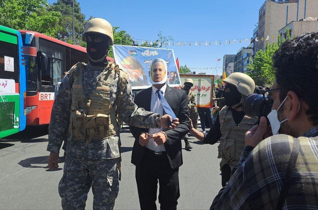 بازداشت نتانیاهو در حاشیه مراسم روز جهانی قدس (عکس)