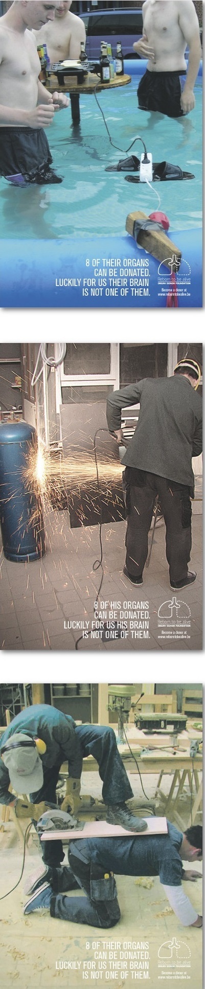 تبلیغات بسیار خلاقانه سازمان مردم نهاد بلژیکی/ مخاطب افراد بی مغز! (+عکس) تبلیغات بسیار خلاقانه سازمان مردم نهاد بلژیکی/ مخاطب افراد بی مغز! (+عکس)