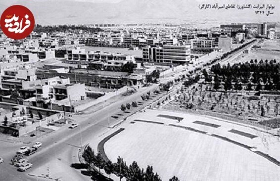 بلوار کشاورز؛ ۶۰ سال قبل (عکس)