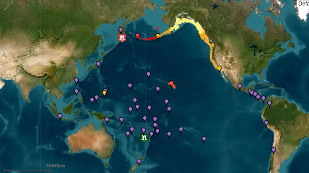 زلزله ۸.۸ ریشتری در شرق دور روسیه / امواج سونامی به ارتفاع ۳ تا ۴ متر / هشدار سونامی و تخلیه در ساحل آمریکا و ژاپن / تخلیه نیروگاه اتمی فوکوشیما ژاپن زلزله ۸.۸ ریشتری در شرق دور روسیه / امواج سونامی به ارتفاع ۳ تا ۴ متر / هشدار سونامی و تخلیه در ساحل آمریکا و ژاپن / تخلیه نیروگاه اتمی فوکوشیما ژاپن