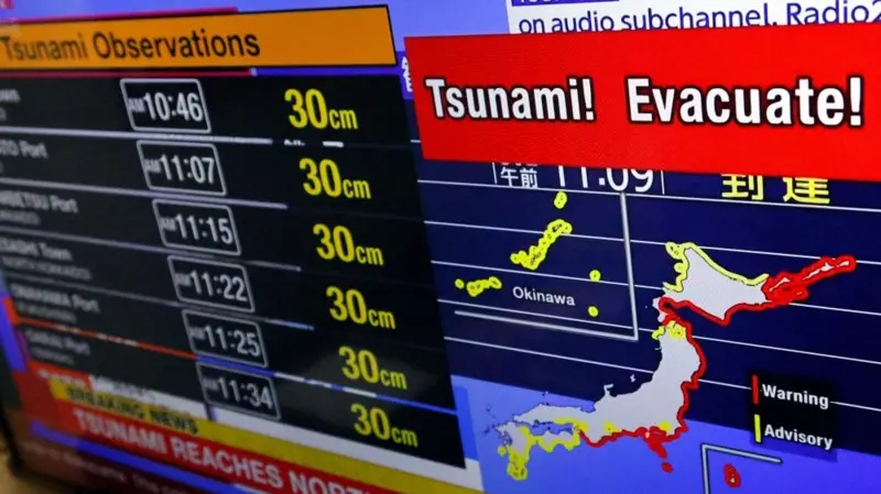 زلزله ۸.۸ ریشتری در شرق دور روسیه / امواج سونامی به ارتفاع ۳ تا ۴ متر / هشدار سونامی و تخلیه در ساحل آمریکا و ژاپن / تخلیه نیروگاه اتمی فوکوشیما ژاپن زلزله ۸.۸ ریشتری در شرق دور روسیه / امواج سونامی به ارتفاع ۳ تا ۴ متر / هشدار سونامی و تخلیه در ساحل آمریکا و ژاپن / تخلیه نیروگاه اتمی فوکوشیما ژاپن