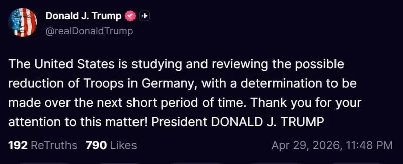 ترامپ: به دنبال کاهش نیروی نظامی در آلمان هستیم