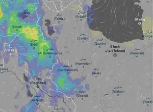 سامانه بارشی بالاخره به ایران آمد