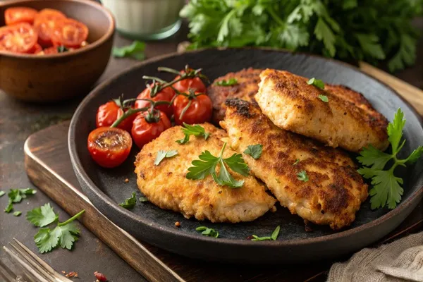 کتلت مرغ در فر