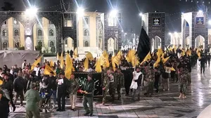 رژه خودرویی فاطمیون در مشهد