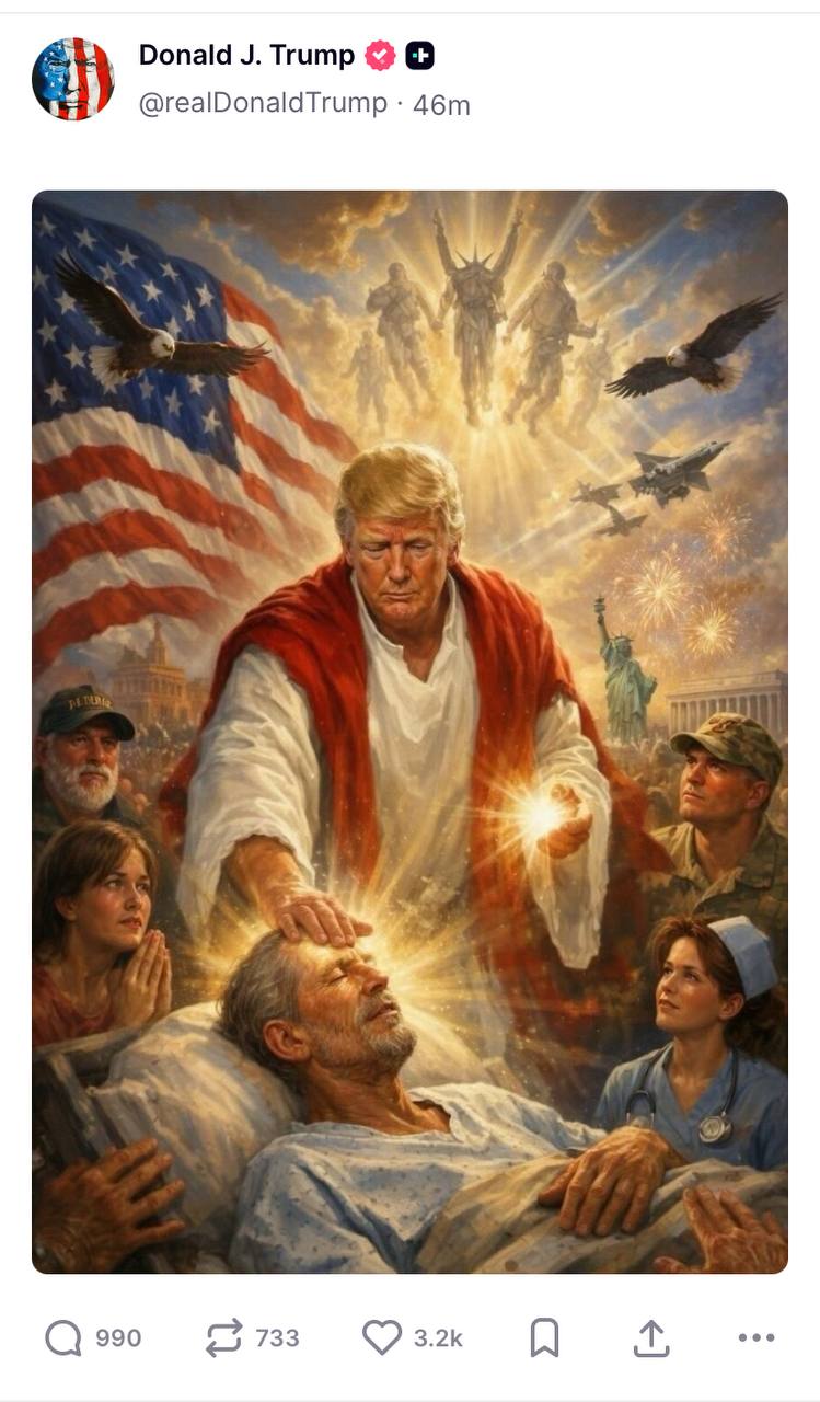 ترامپ مسیح تصویر اصلی