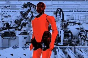 مونتاژ خودروهای برقی توسط ربات‌های انسان‌نمای شیائومی