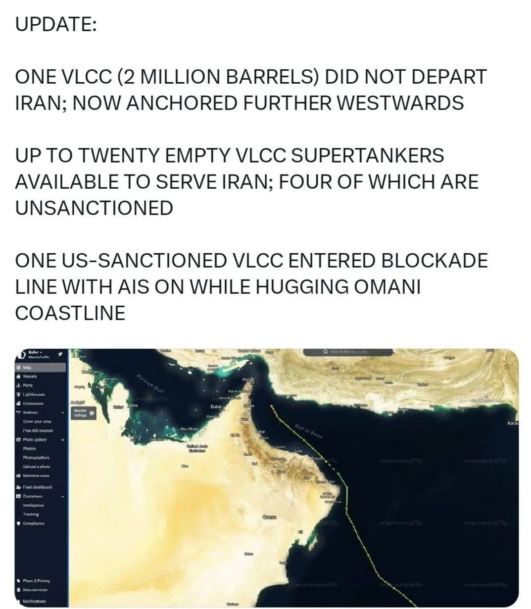 بارگیری 20 نفتکش
