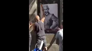 نصب پوستر‌های هیتلر و نتانیاهو در خیابان‌های اسپانیا