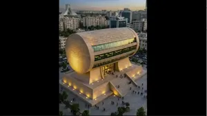 بنایی به شکل منشور کوروش در تهران