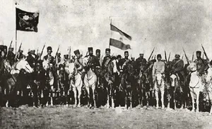 نمایی از جشن اولین سالروز تأسیس مشروطیت در ایران