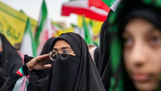 گزارش تصویری از اجتماع دختران تهرانی در روز ولادت حضرت معصومه (س)