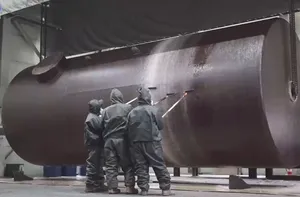 مراحل دیدنی ساخت مخزن سوخت بزرگ ۵۰۰۰۰ لیتری در کره جنوبی (فیلم)