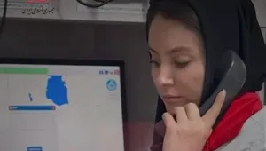 تماس جالب یک کودک با هلال احمر برای قدردانی در این روز های جنگ