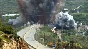 حمله اسرائیل به یک پل در جنوب لبنان