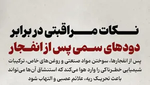 نکات حیاتی ایمنی در مواجهه با دودهای سمی پس از انفجار