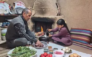 غذای روستایی در ایران؛ پخت تاس کباب سنتی و خوشمزه در روستا